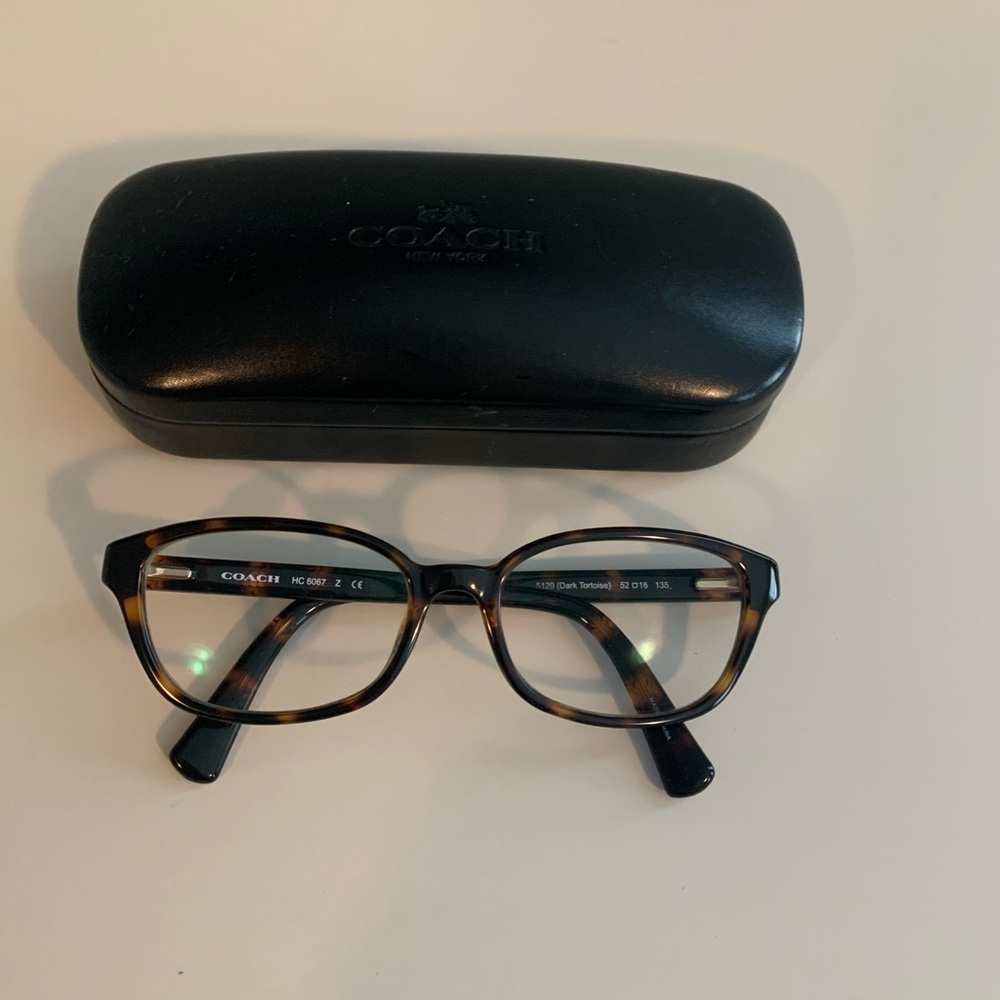 Coach tortoise shell eyeglasses frame